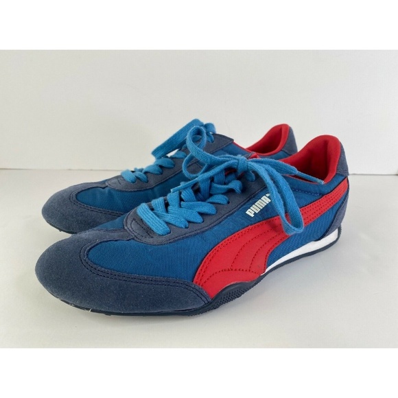 puma suede blue and red